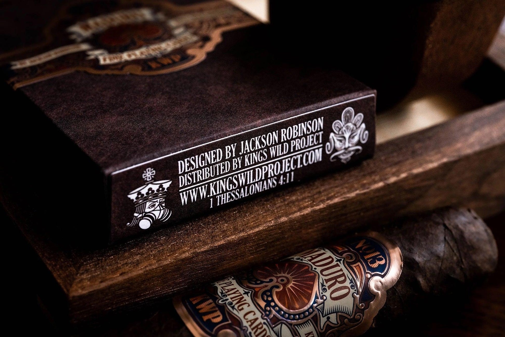 Gold Maduro Playing Cards - 2nd Edition Playing Cards by Kings Wild Project