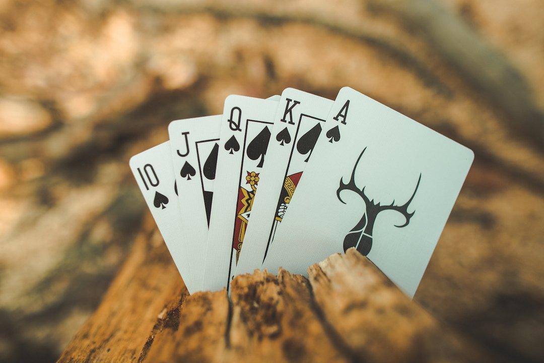 Gold Philia Playing Cards by Riffle Shuffle Playing Card Company