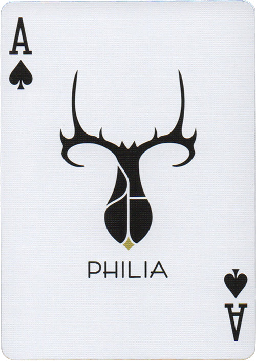 Gold Philia Playing Cards by Riffle Shuffle Playing Card Company