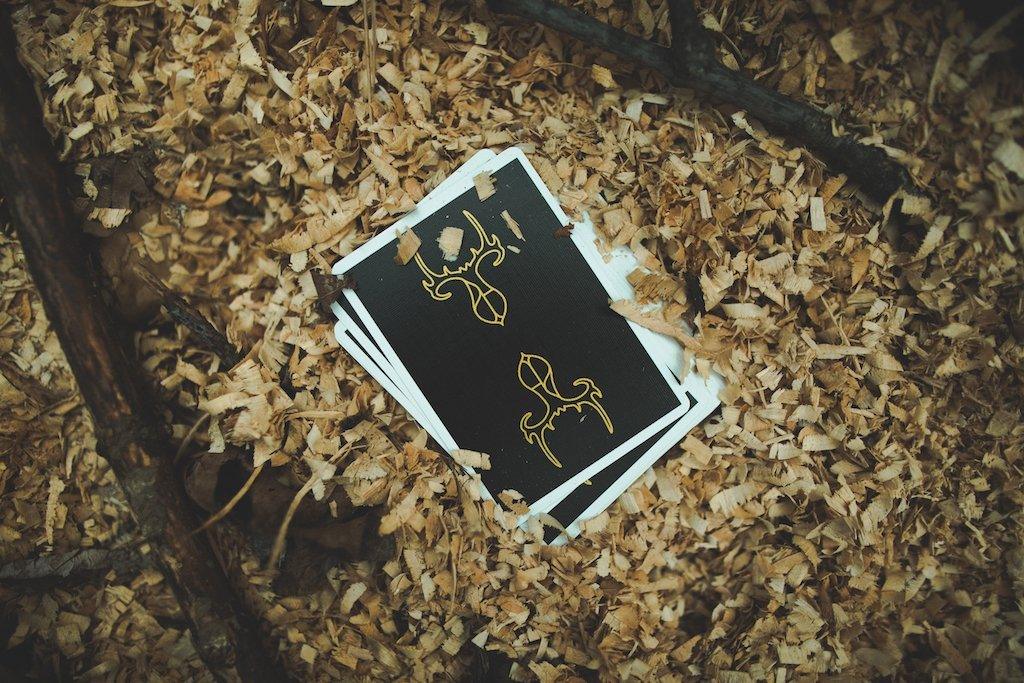 Gold Philia Playing Cards by Riffle Shuffle Playing Card Company