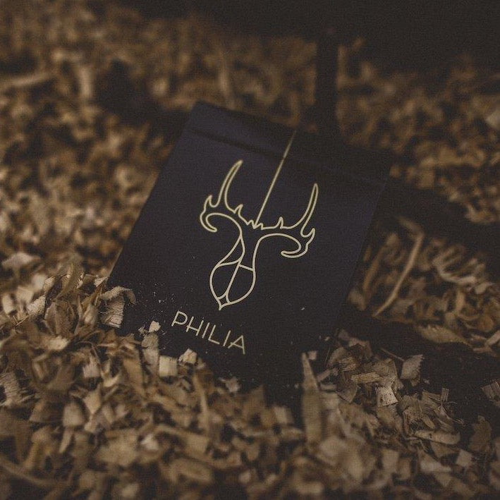 Gold Philia Playing Cards by Riffle Shuffle Playing Card Company