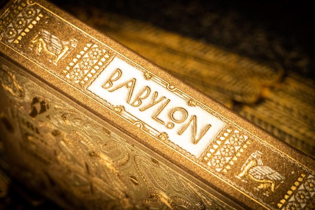 Babylon Playing Cards Golden Wonders Foiled Edition Playing Cards by Riffle Shuffle Playing Card Company