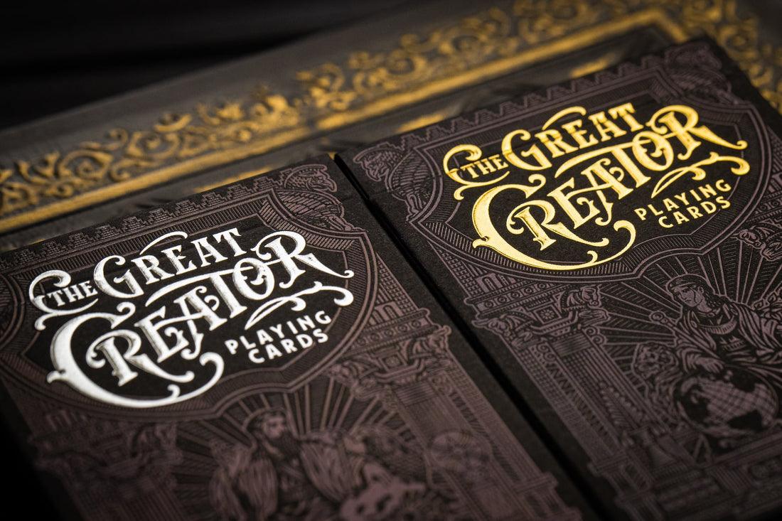 The Great Creator Gold Collector's Edition Playing Cards by Riffle Shuffle Playing Card Company