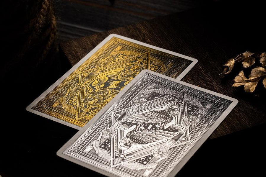 The Great Creator - Silver Collector's Edition Playing Cards by Riffle Shuffle Playing Card Company