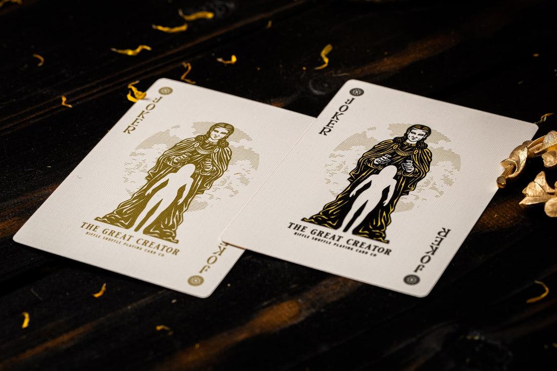 The Great Creator Gold Collector's Edition Playing Cards by Riffle Shuffle Playing Card Company