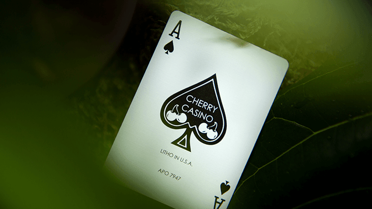 Sahara Green Cherry Casino House Deck Playing Cards by Pure Imagination Projects