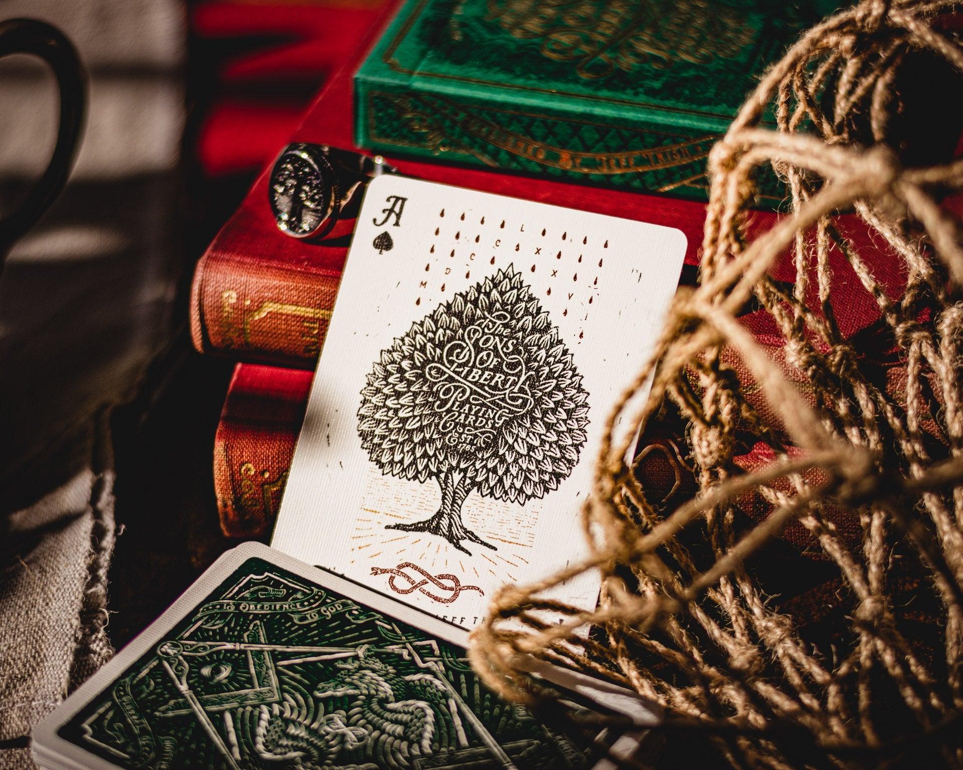 Sons of Liberty Playing Cards - Green Edition Playing Cards by Dan & Dave