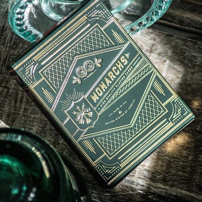 Green Monarchs Playing Cards* Playing Cards by Theory11