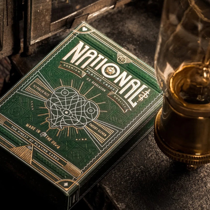 Green National Playing Cards Playing Cards by Theory11