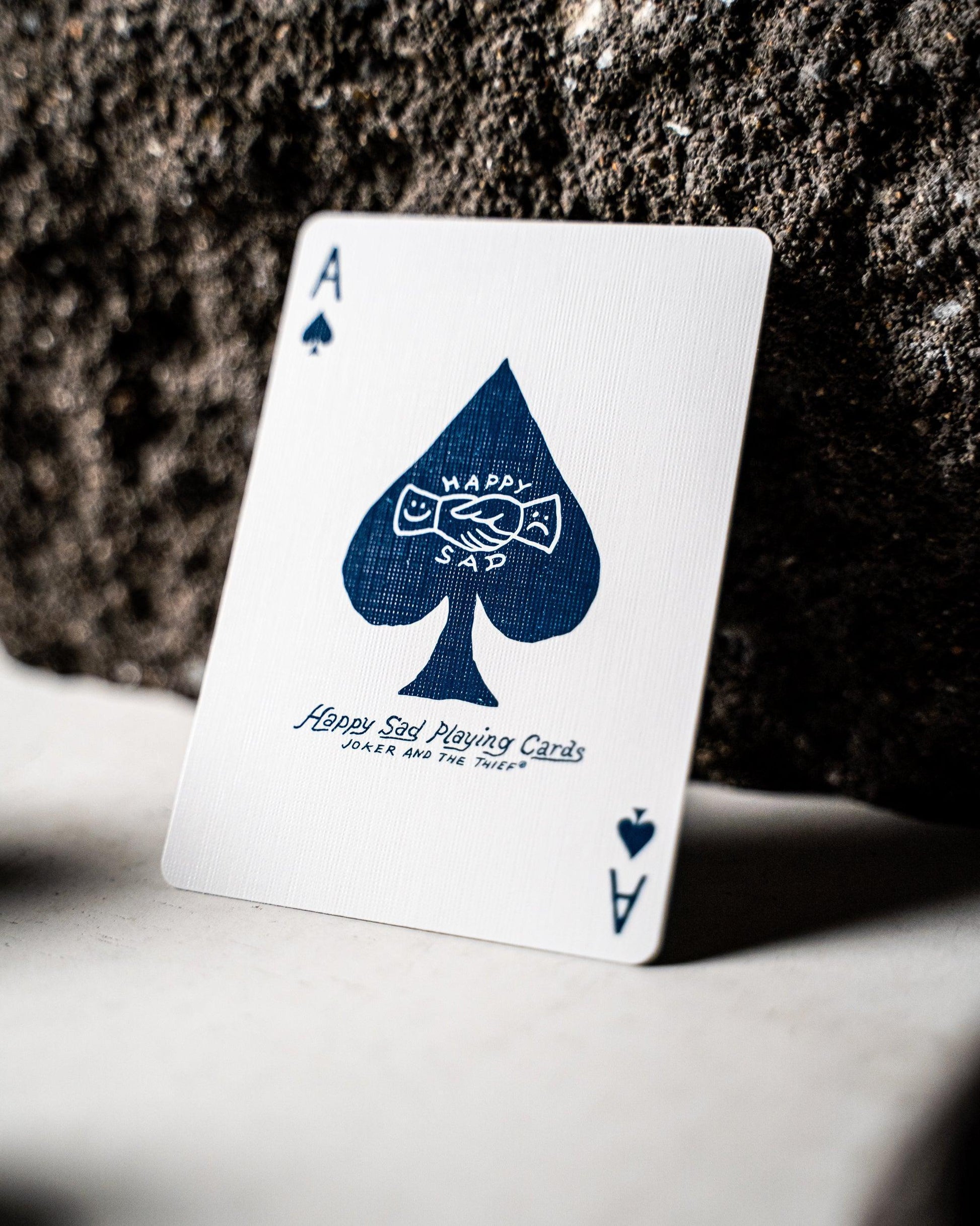 Happy Sad Playing Cards Playing Cards by Joker and the Thief