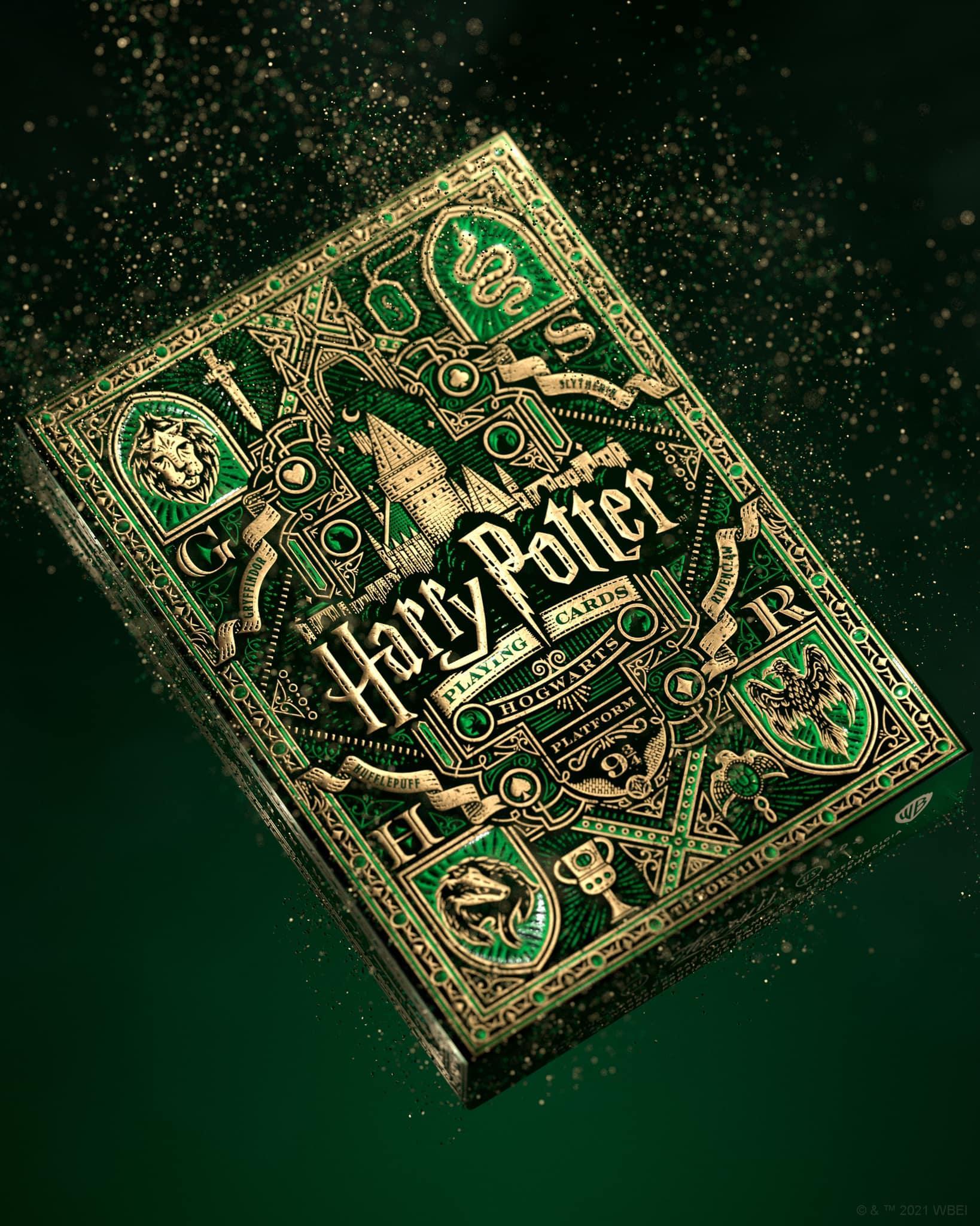 Harry Potter Playing Cards - Slytherin Playing Cards by Theory11