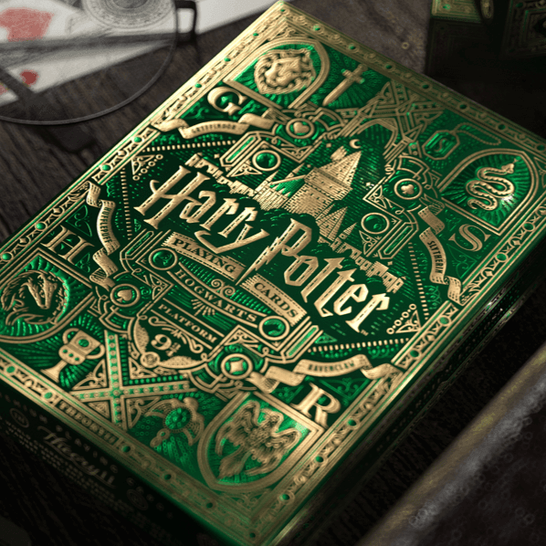 Harry Potter Playing Cards - Slytherin Playing Cards by Theory11