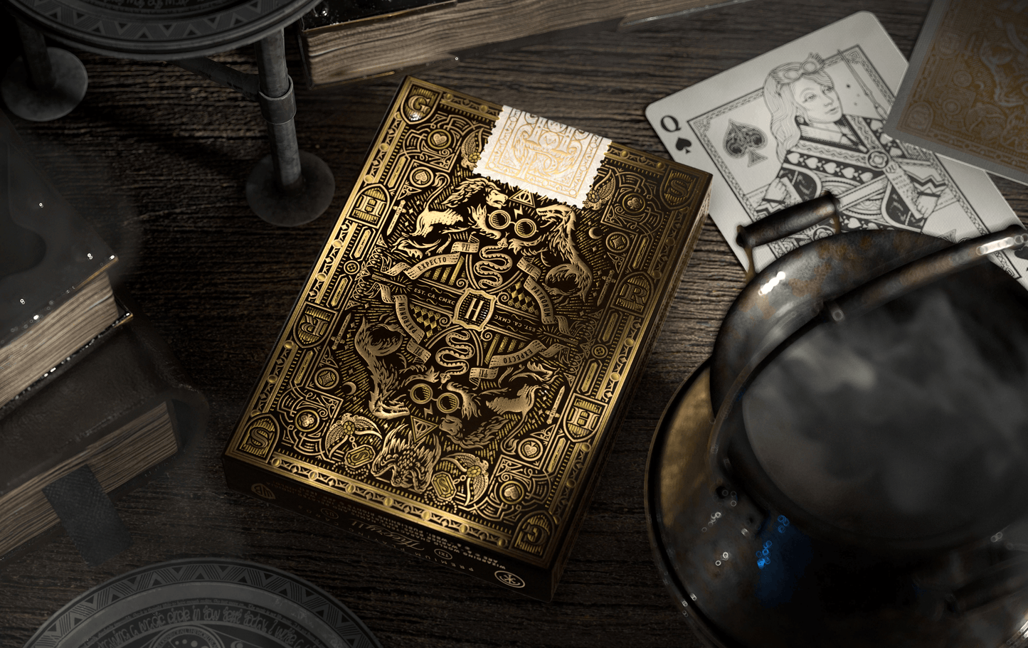 Harry Potter Playing Cards - Hufflepuff Playing Cards by Theory11