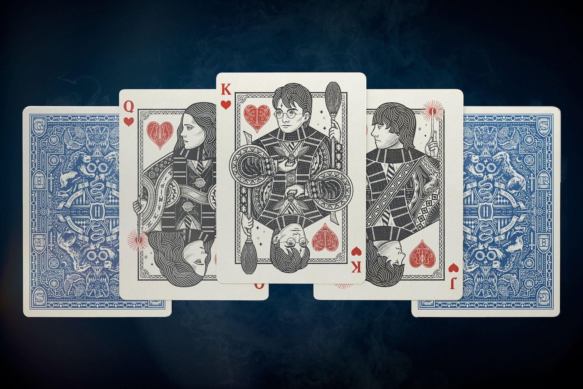 harry potter limited edition playing cards Harry Potter Playing Cards Blue (Ravenclaw)