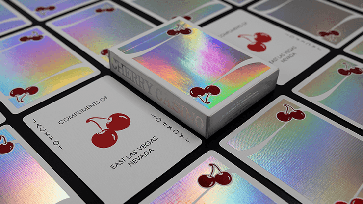 Holographic Sands Mirage Cherry Casino Playing Cards Playing Cards by Pure Imagination Projects
