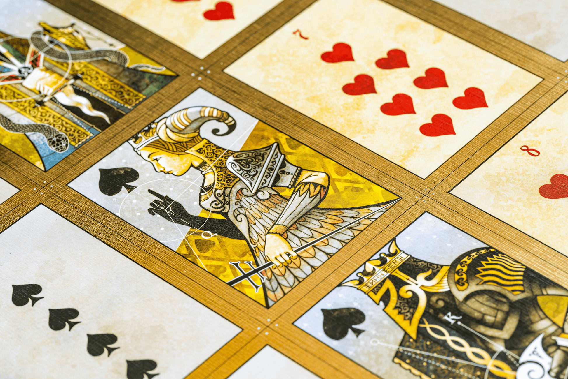 Uncut Sheet with signature - House of the Rising Spade Cartomancer V2 Playing Cards by Stockholm 17