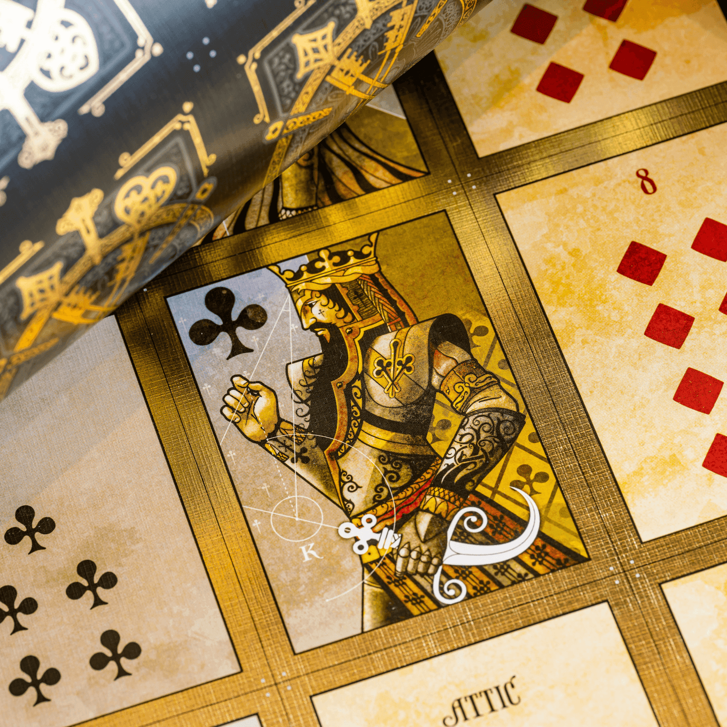 Uncut Sheet with signature - House of the Rising Spade Cartomancer V2 Playing Cards by Stockholm 17