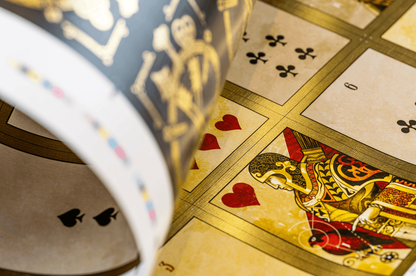 Uncut Sheet with signature - House of the Rising Spade Cartomancer V2 Playing Cards by Stockholm 17