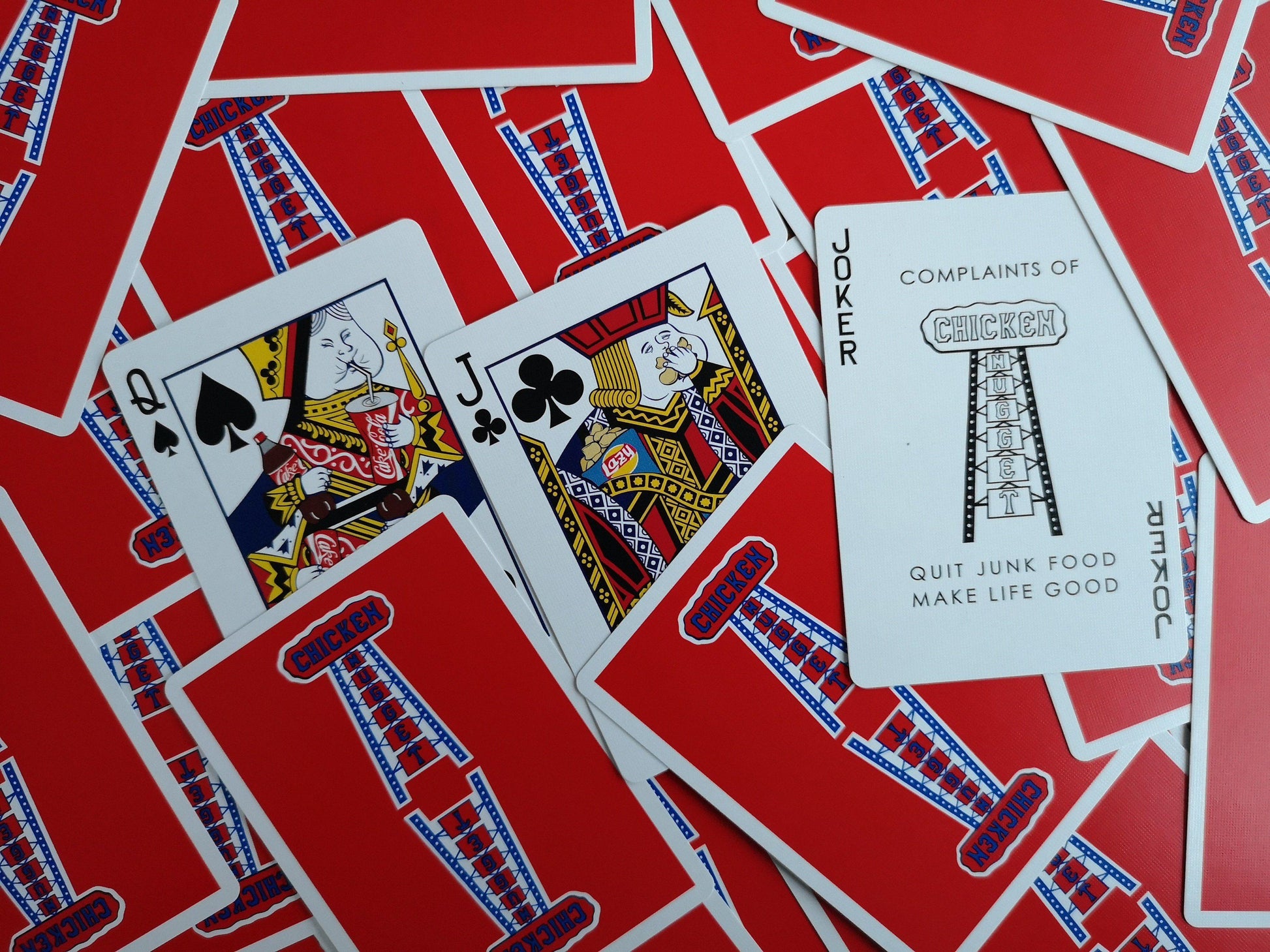 Chicken Nugget Playing Cards by HCPC