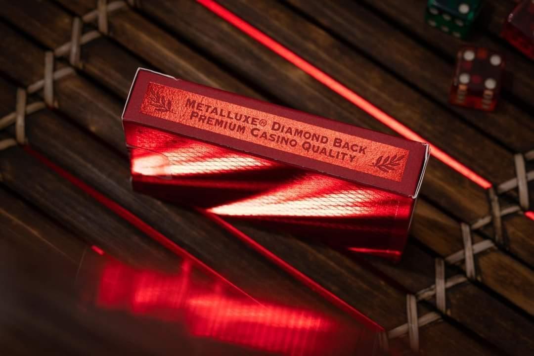 Bee MetalLuxe Red Playing Cards Playing Cards by US Playing Card Co.