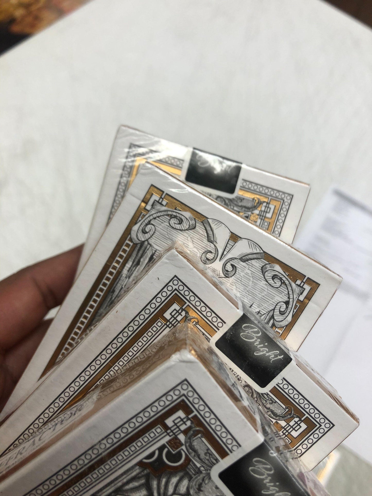 Non refundable - Damaged Gold Diffractor Playing Cards Playing Cards by Diffractor Playing Cards
