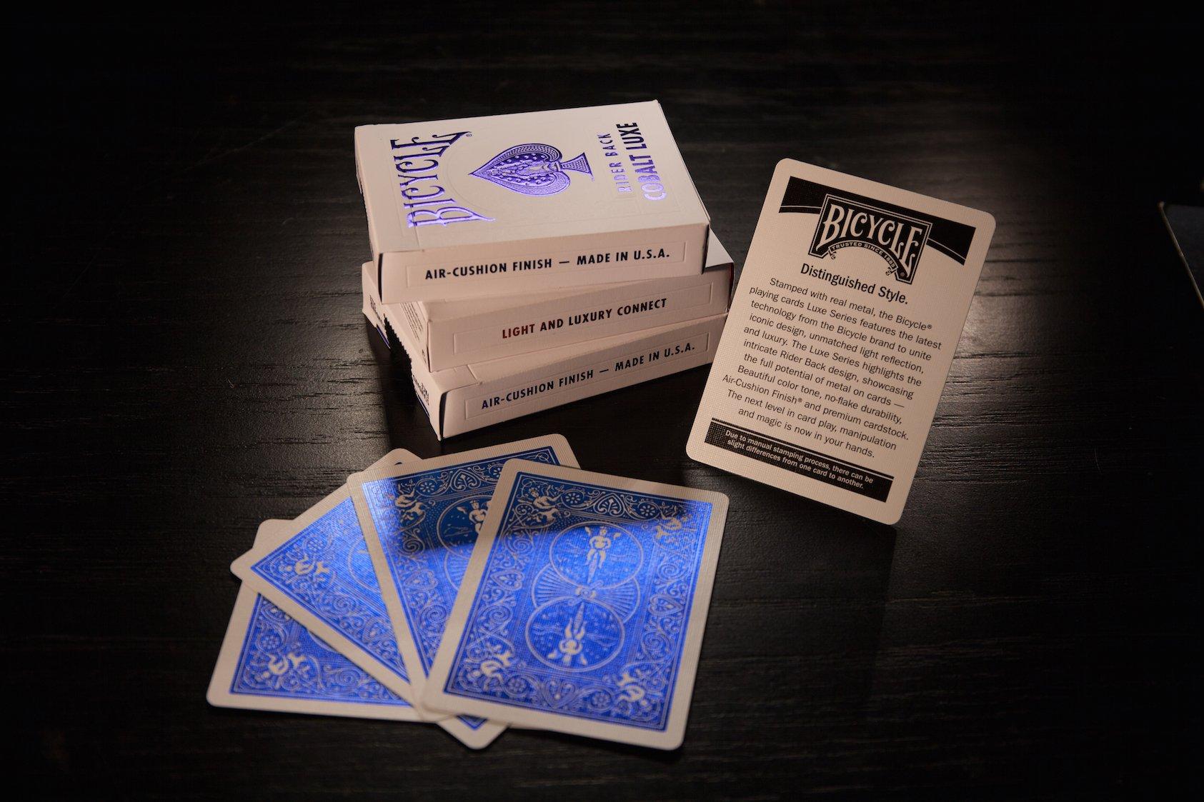 Bicycle Rider Back Cobalt Luxe (Blue) Playing Cards* Playing Cards by US Playing Card Co.