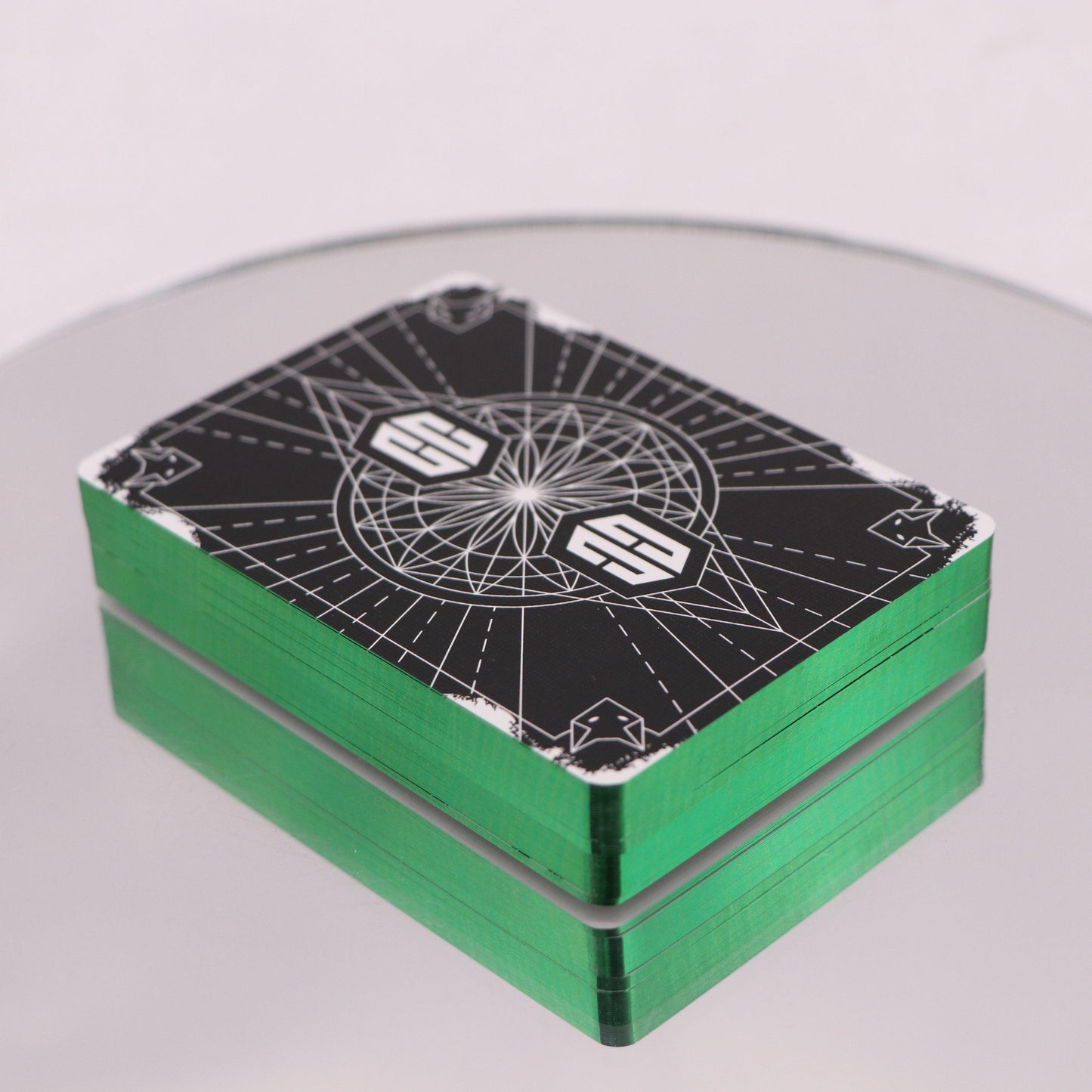 Chris Cards Gilded Green Playing Cards Playing Cards by Chris Cards