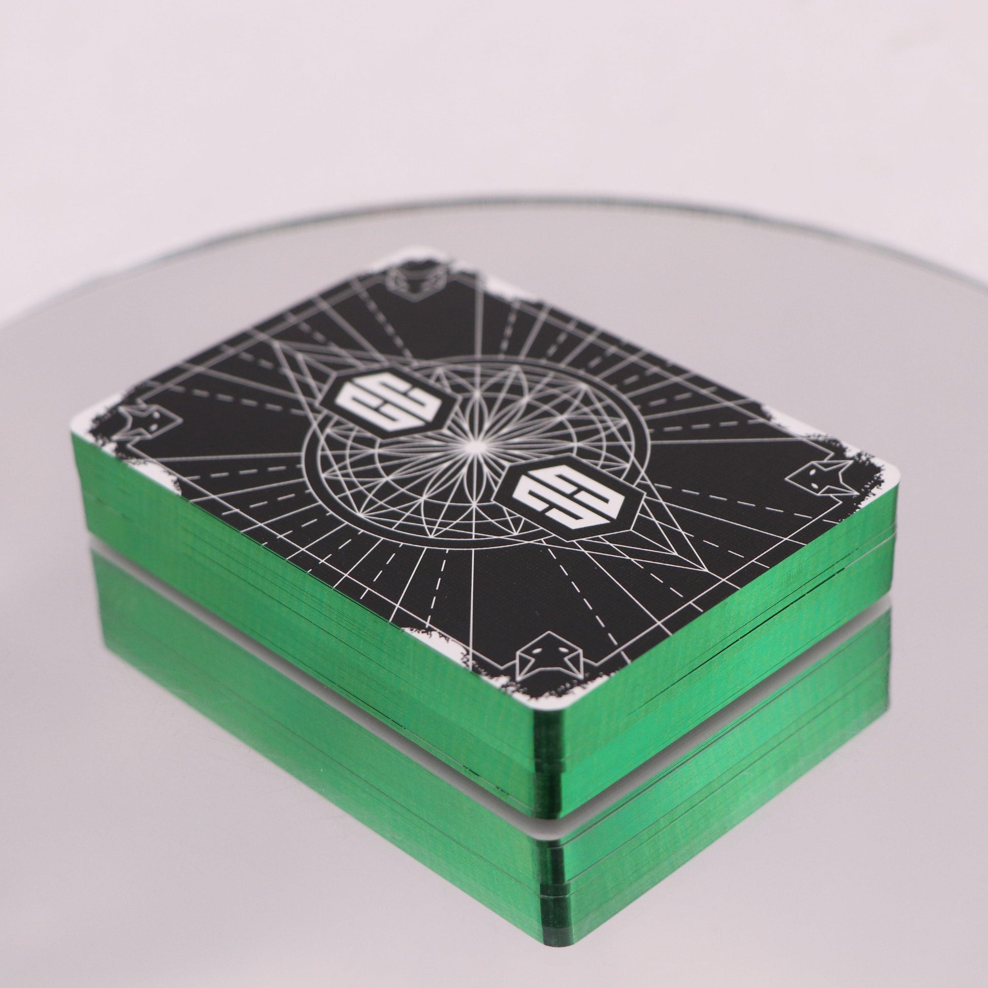 Chris Cards Gilded Green Playing Cards Playing Cards by Chris Cards