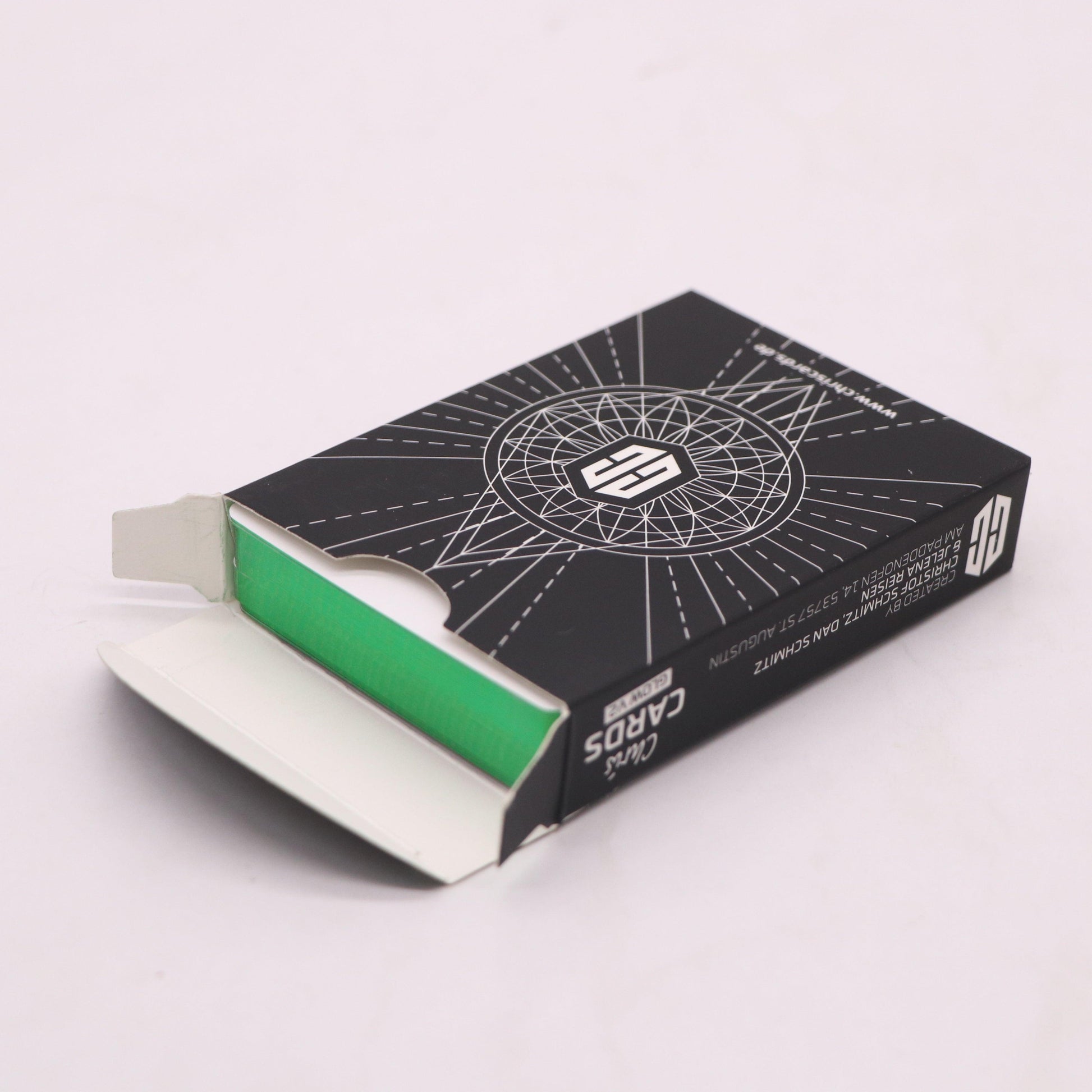 Chris Cards Gilded Green Playing Cards Playing Cards by Chris Cards