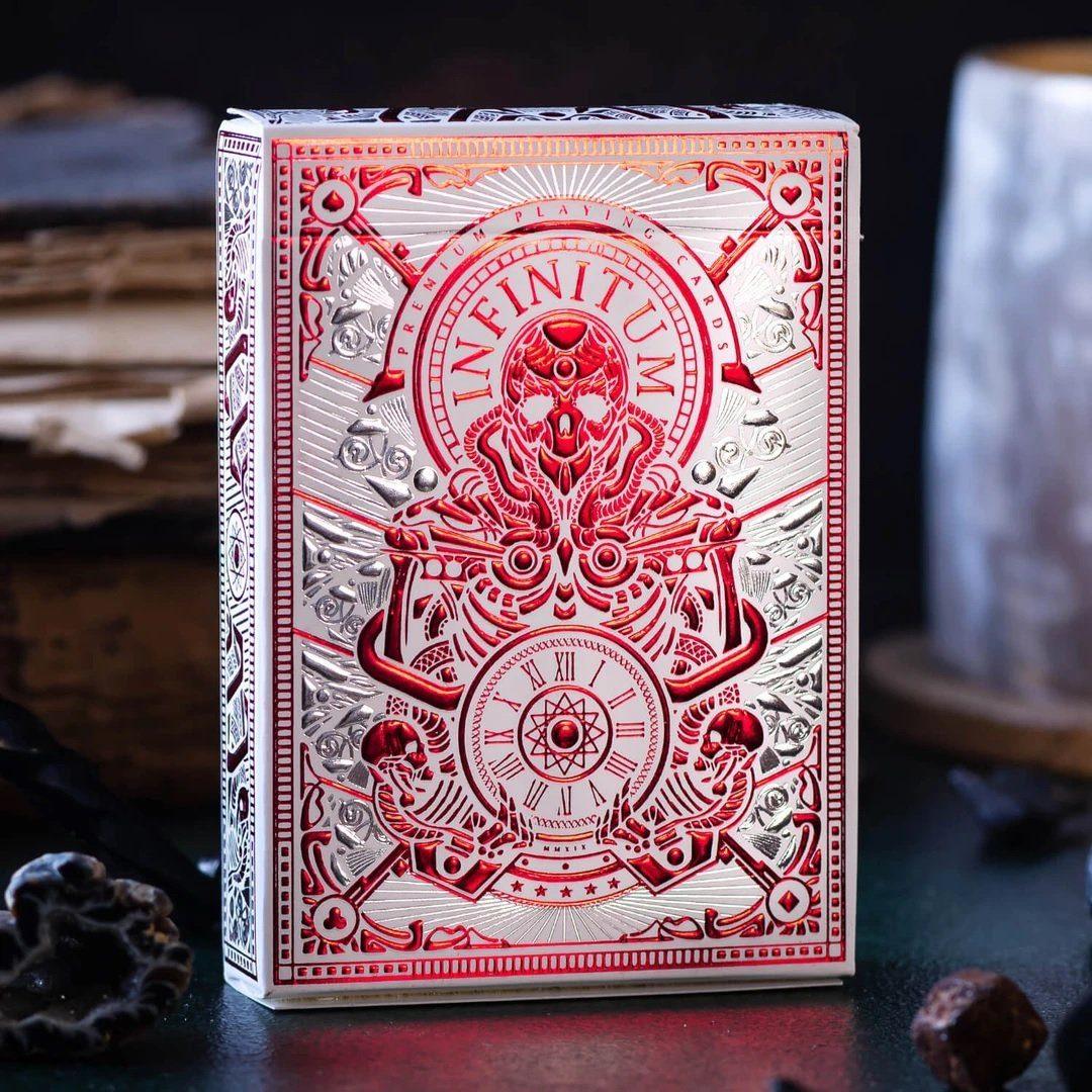 Infinitum Playing Cards - Ghost White Playing Cards by Elephant Playing Cards