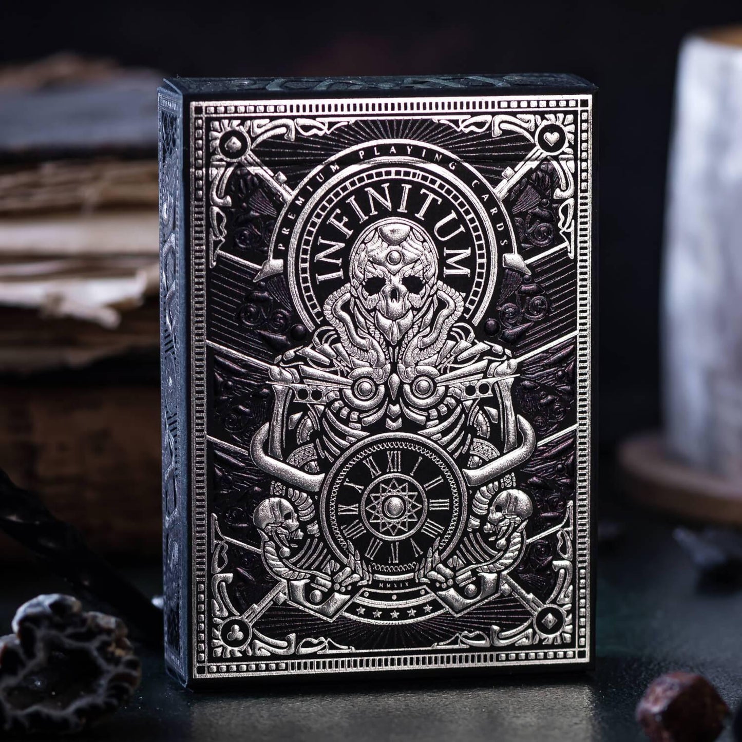 Infinitum Playing Cards - Midnight Black Playing Cards by Elephant Playing Cards