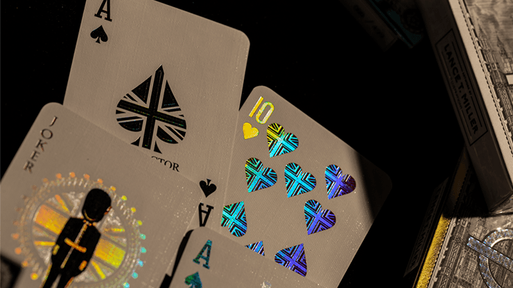 London Diffractor Playing Cards -  Ice Blue Playing Cards by VXD Gaming