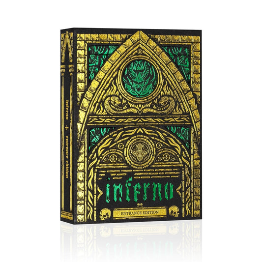 Inferno Playing Cards Emerald Blaze Playing Cards by Darkside Playing Card Co