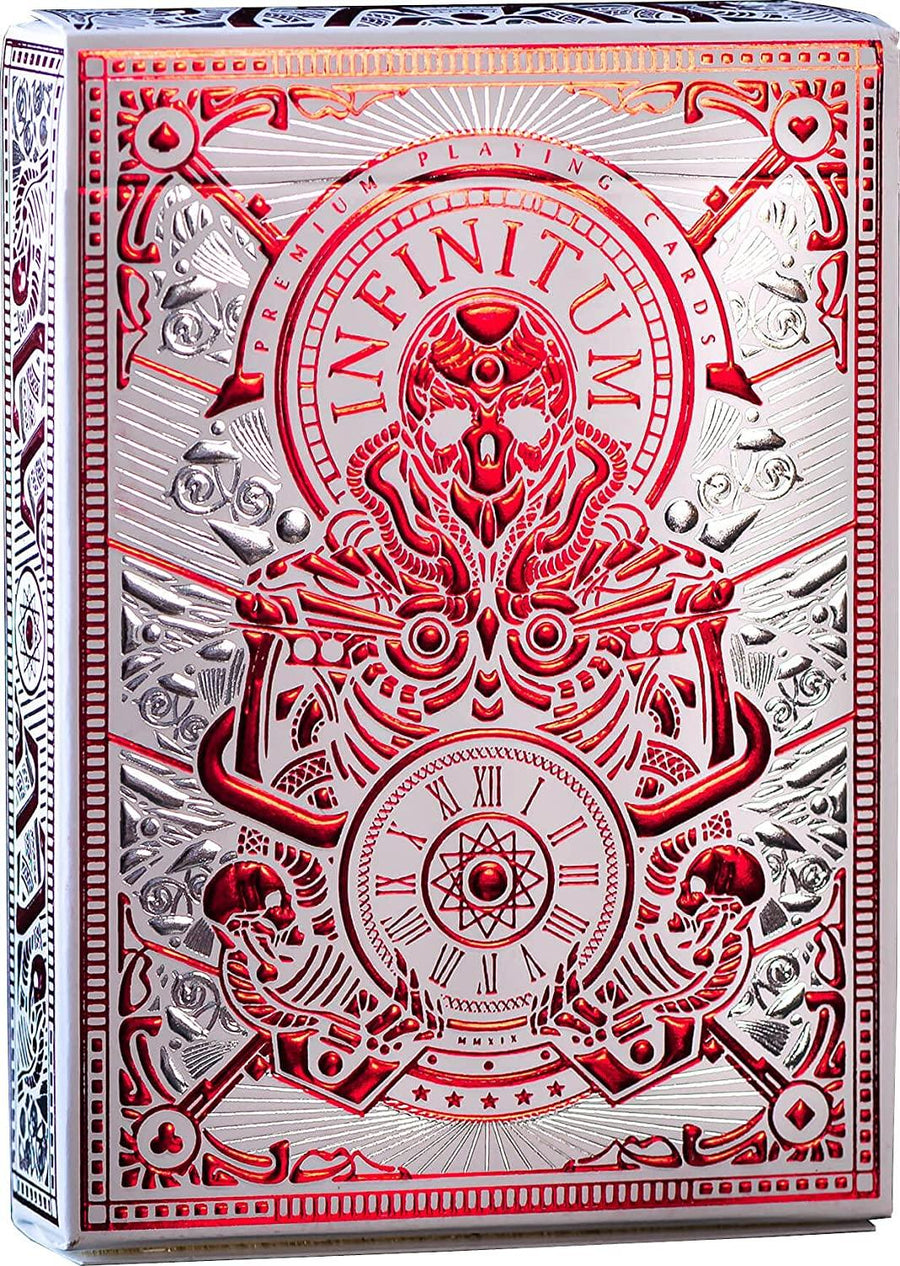Infinitum Playing Cards - Ghost White Playing Cards by Elephant Playing Cards