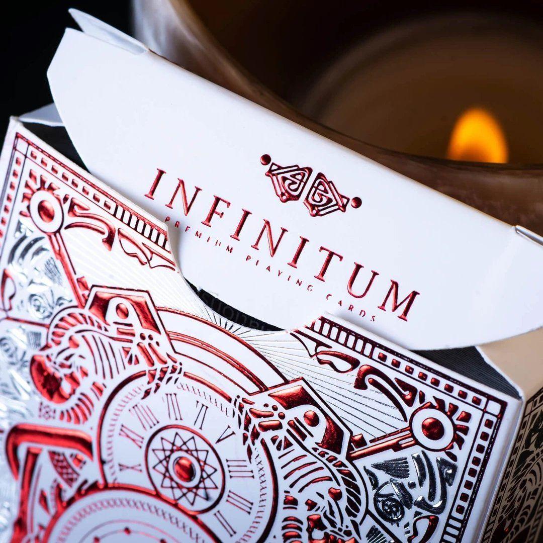 Infinitum Playing Cards - Ghost White Playing Cards by Elephant Playing Cards