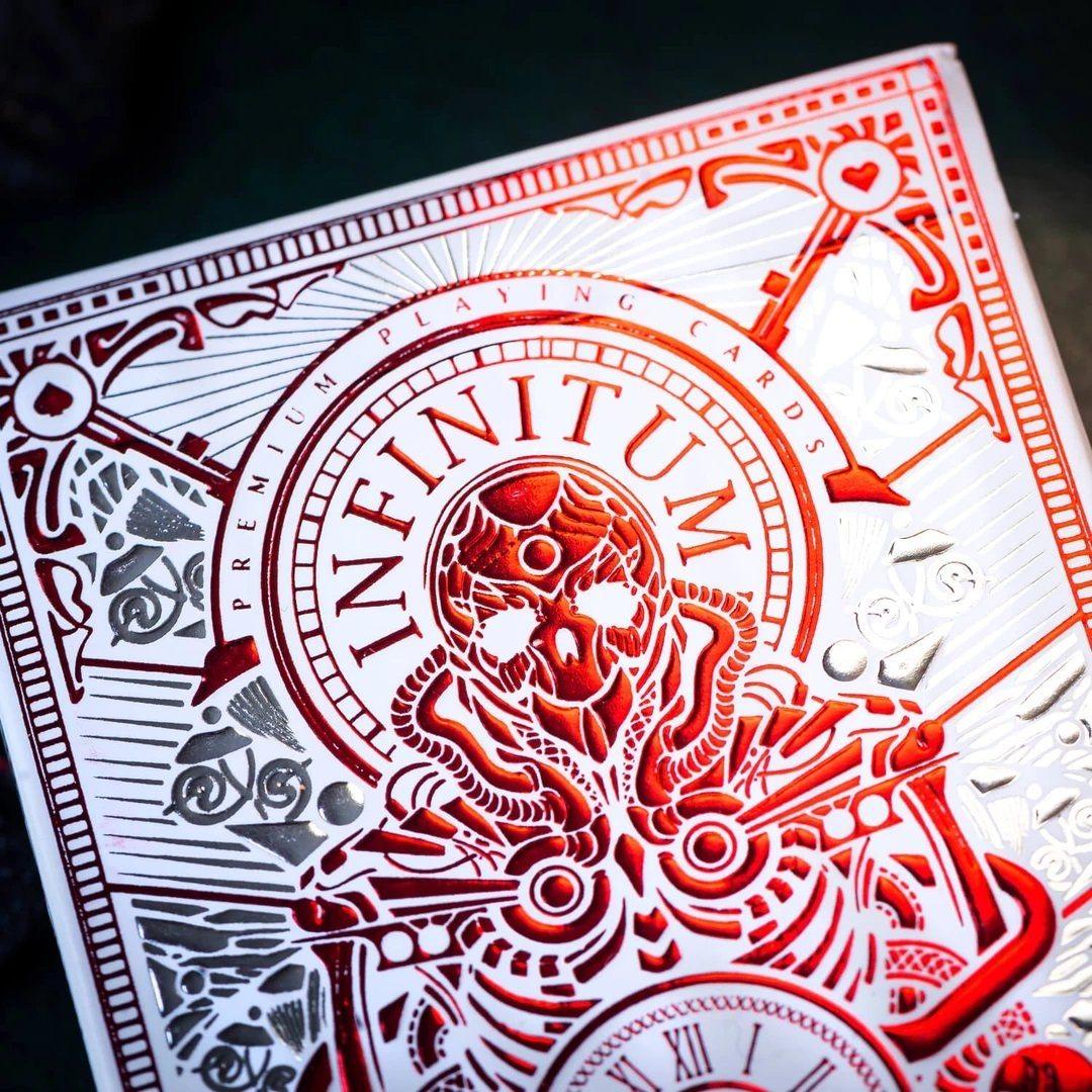 Infinitum Playing Cards - Ghost White Playing Cards by Elephant Playing Cards