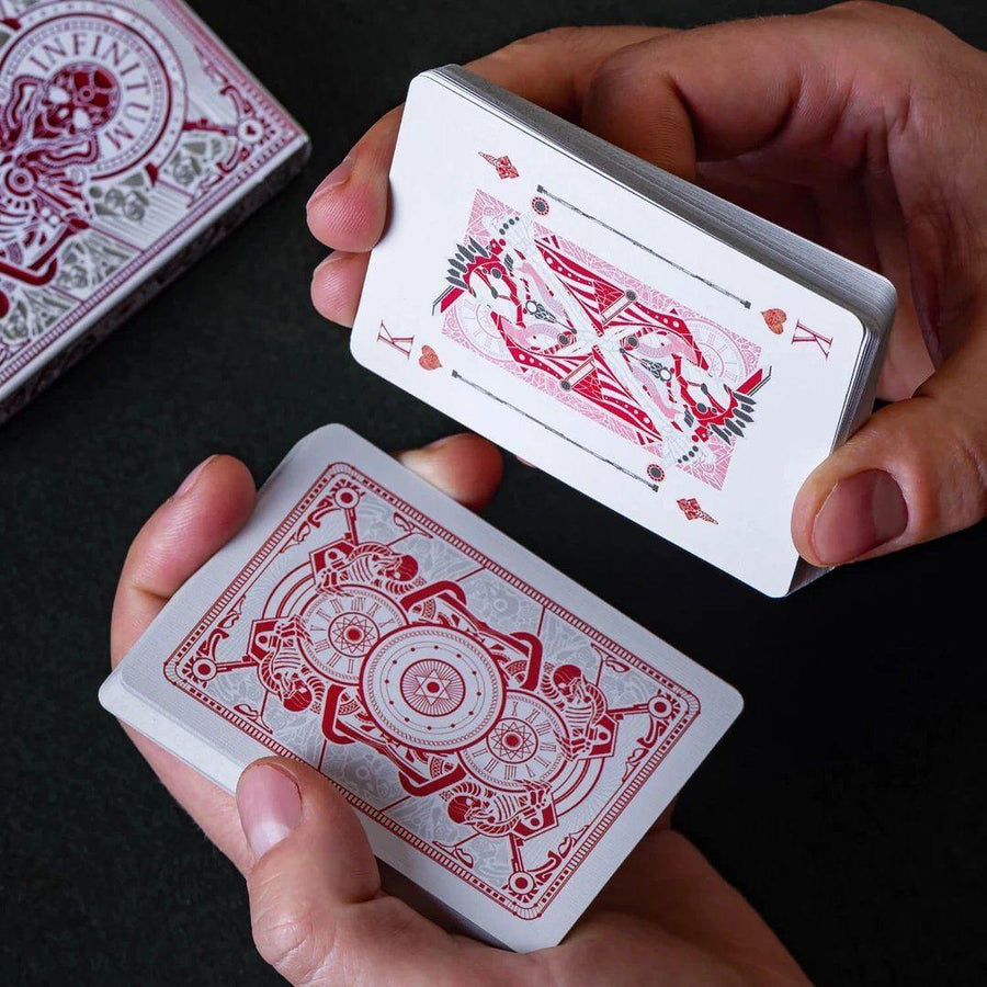 Infinitum Playing Cards - Ghost White Playing Cards by Elephant Playing Cards