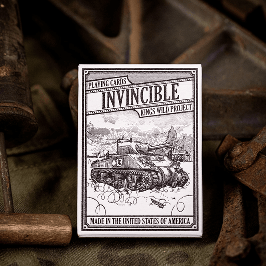 Invincible - Sherman Tank Playing Cards Playing Cards by Kings Wild Project