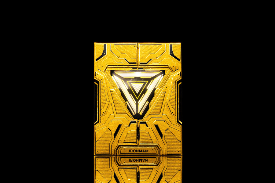 IRON MAN PLAYING CARDS - MK 21 GOLD FOIL Playing Cards by Card Mafia