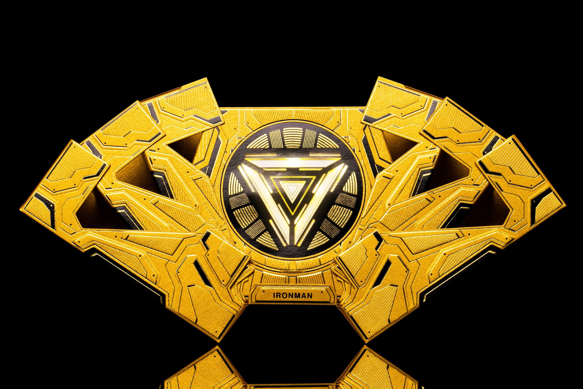 IRON MAN PLAYING CARDS - MK 21 GOLD FOIL Playing Cards by Card Mafia