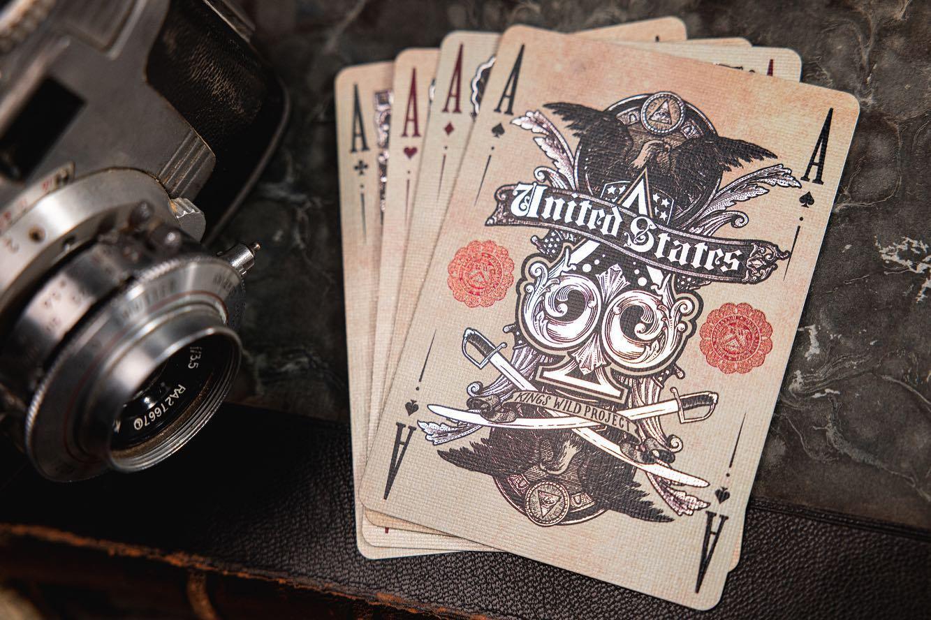 White Reserve Note Playing Cards Playing Cards by Kings Wild Project