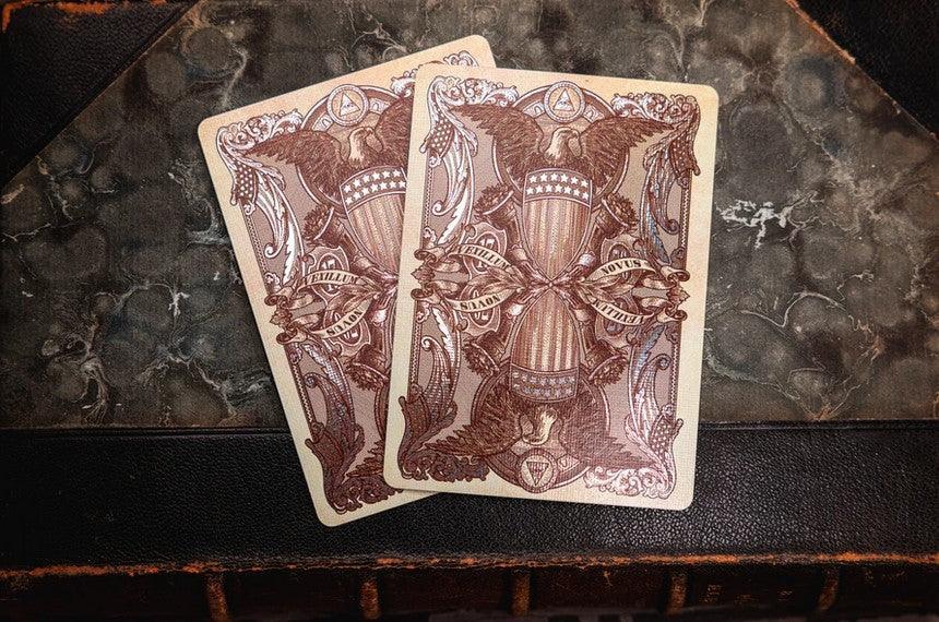 White Reserve Note Playing Cards Playing Cards by Kings Wild Project