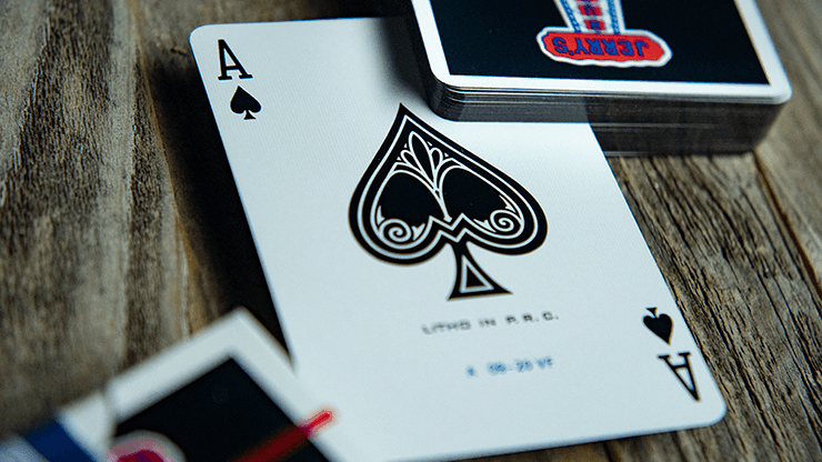 Jerry's Nuggets Playing Cards - Black Gilded Vintage Feel Playing Cards by Jerry's Nugget Playing Cards
