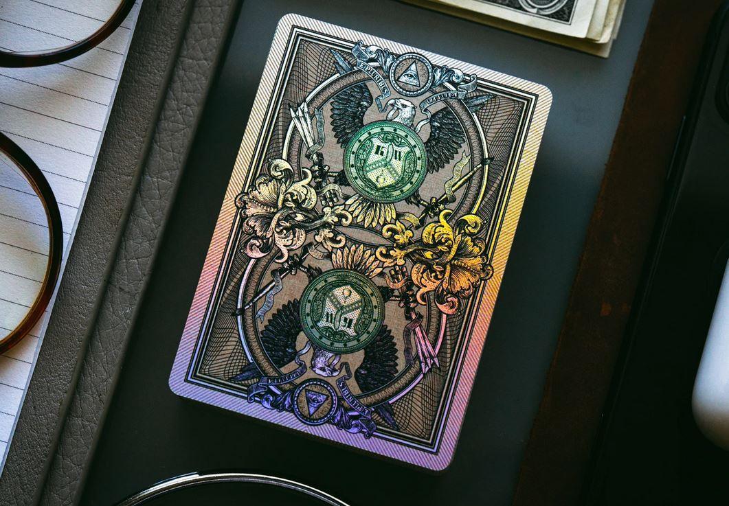 Holographic Legal Tender Version II by Kings Wild Projects Playing Cards by Kings Wild Project