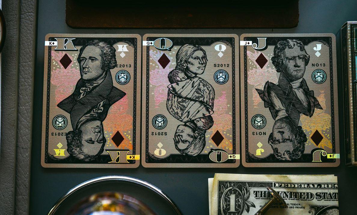 Holographic Legal Tender Version II by Kings Wild Projects Playing Cards by Kings Wild Project
