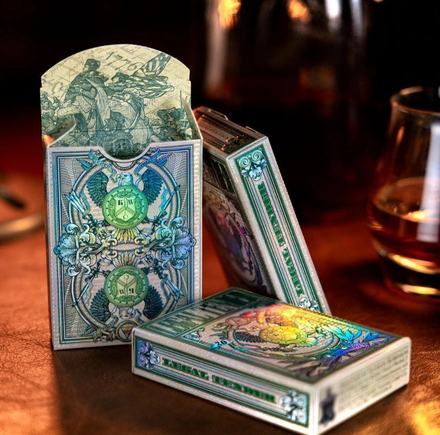 Holographic Legal Tender Version II by Kings Wild Projects Playing Cards by Kings Wild Project