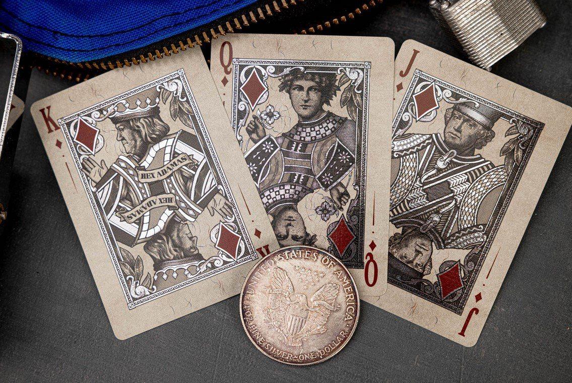 Silver Certificate - Foiled Edition Playing Cards by Kings Wild Project