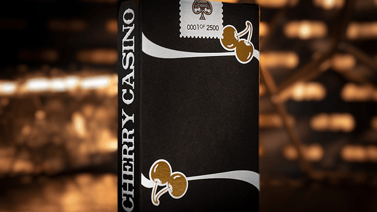 Cherry Casino Monte Carlo Black and Gold - Limited Edition Playing Cards Playing Cards by Pure Imagination Projects
