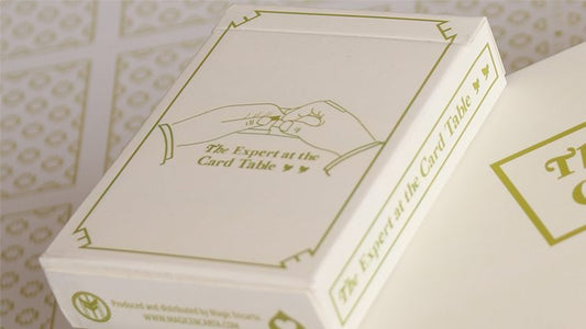 Limited Edition Expert At The Card Table Playing Cards - White Playing Cards by RarePlayingCards.com