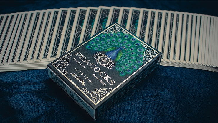 Peacocks Playing Cards Playing Cards by RarePlayingCards.com